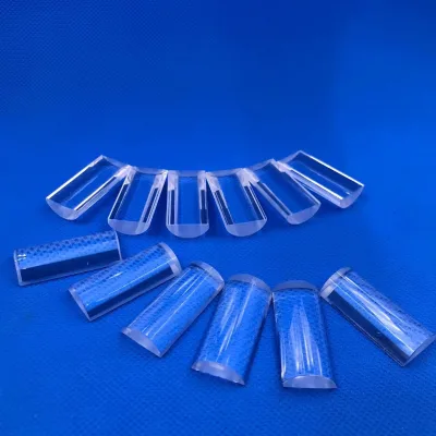 The Physical Factory Specializes in the Production of Quartz Glass Rods Transparent Quartz Semi-round Rods