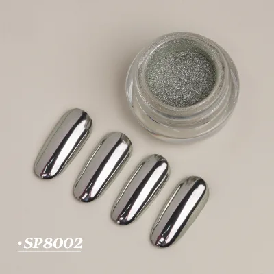 Super Mirror Effect Shiny Gloss Silver Mirror Chrome Nail Powder Perfect for Nailart Nail Salon
