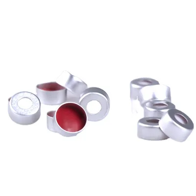 11mm Silver Open Top Aluminum Cap and Seals for 2ml Crimp Vials