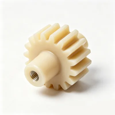 Custom Plastic Nylon Gear 16T 20T Spur Pinion with Set Screw Hub for Industrial Machinery Transmission | OEM ODM