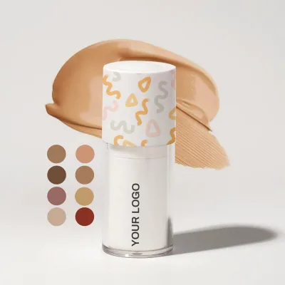 Private Label Foundation Makeup Cushion Foundation Senza logo Water Foundation Vegan Matte Moisture with Serum Spf 15 Bb Cream
