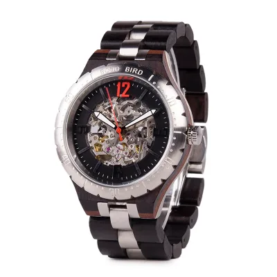 Luxury Brand Automatic Men Wood Mechanical Watch