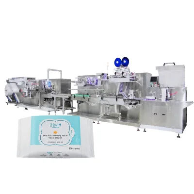 Factory Supply Mini Pocket Wet Wipes Machine Manufacturers Fully Automatic Wet Tissue Wipes Making Machine