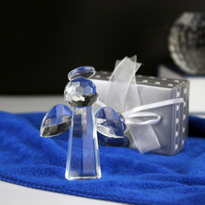 Nice Gift Box Packing Crystal Angel Baby Shower Baptism Gifts Party Favors