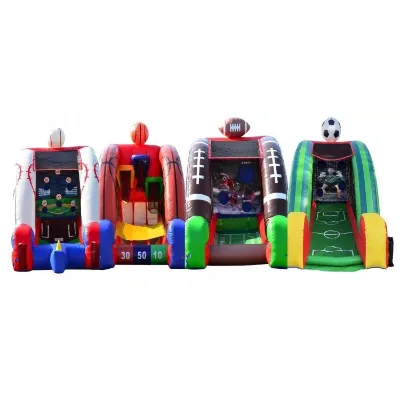 Interactive Sport Games Inflatable 4 in 1 Inflatable Sport Game Inflatable Carnival Games for Outdoor Festivals