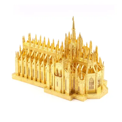 Luxury Gift 3D Milan Cathedral Educational DIY Toy Puzzle Set for Adults