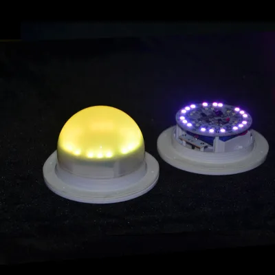 120mm Unlimited Screw Style Remote Control Base Wick Three-Color White Light 16-Color RGB Timing Function DC6V for Cube Ball