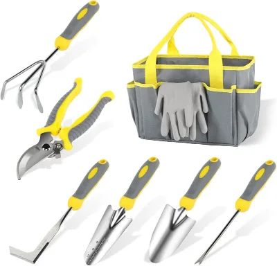 Selling Gardening Tool Sets - 8-piece Set of Stainless Steel Garden Tools for Outdoor Garden Planting