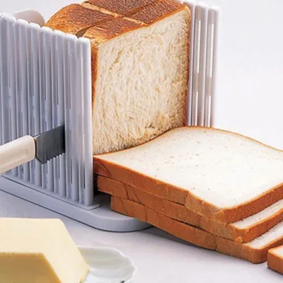 Creative DIY Removable Toast Bread Cutter/ Slicer Bread Knife Cutting Tool Kitchen Accessories