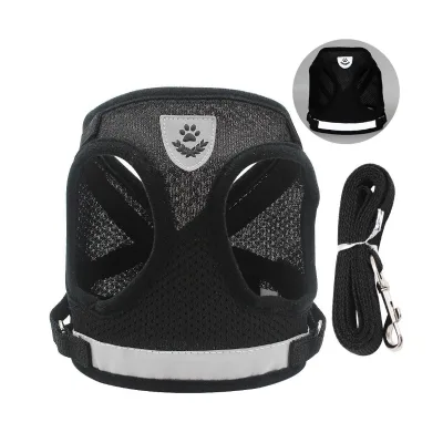 Adjustable Soft Reflective Pet Chest Strap Dog Cat Leash Padded Dog Vest Pet Harness Dog Harness