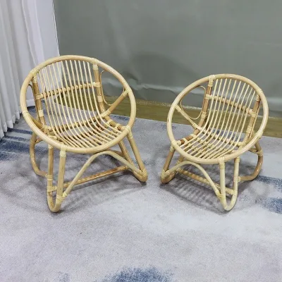 Durable Hand-Woven Rattan Single Garden Chair - Ideal for Creating a Cozy Reading Nook or Relaxation Spot in Your Outdoor Space