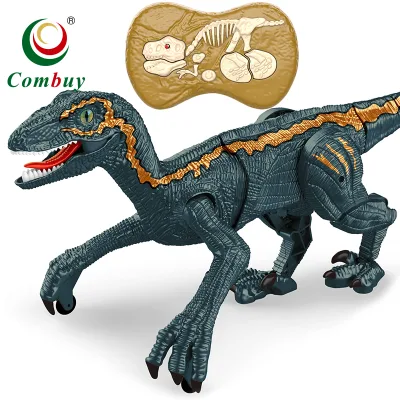 8 Function Sound Animal Light Walking RC Dinosaur World Toys