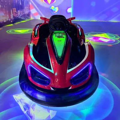 Battery Operated Electric Bumper Cars for Adults and Kids Amusement Park Ride with Four Games