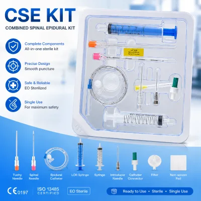 Sterile Combined Spinal Epidural Procedure Pack for Regional Anesthesia Single Use EO Sterile