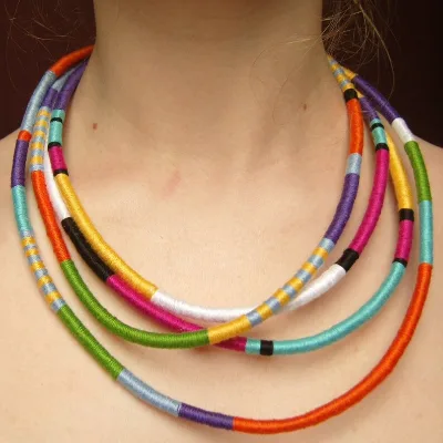 DIY Bohemian Heishi Beaded Necklace and Choker Set Summer African Style Statement for Women for Beach Surfer Look