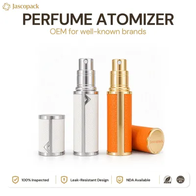 Custom Brand Mini Travel Perfume Atomizer Caja De Perfume Botella 5ml Bottom Fill Portable Fragrance Atomizer