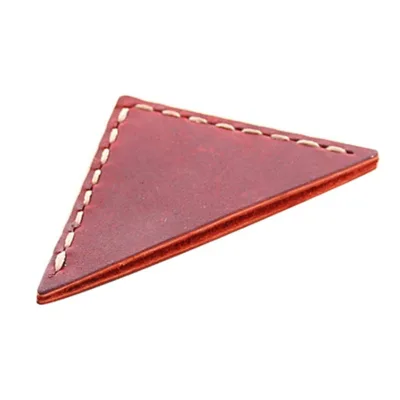 Triangular Fan Heart Rectangular Shape Retro PU Leather Bag Corner Bookmark