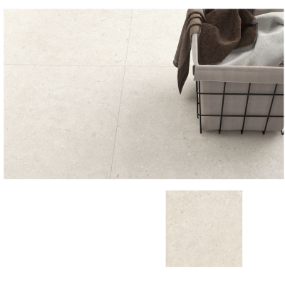 Interior Exterior Wall and Floor Anti-slip Ceramic Tiles Beige Marble Look 600x600mm 800x800mm