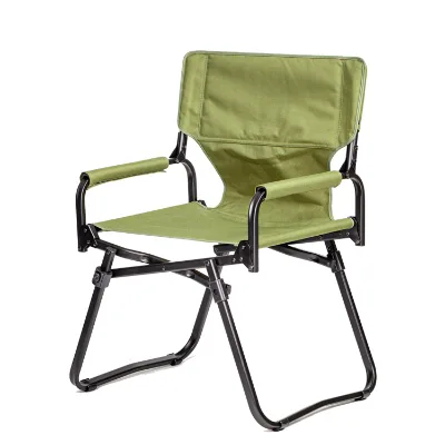 High Quality Outdoor Portable Heavy Duty Steel Luxury Camping Folding Director Chair