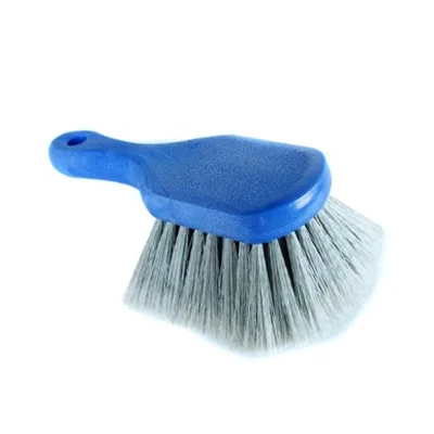 New Custom Car Wash Brush Soft Bristle Car Wheel Brush for Washing Car Truck With PP Handle Hanging Hole