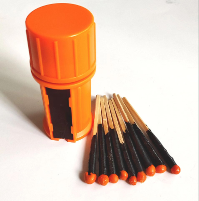 Waterproof Matches with Integrated Striker and 2 Replacement Strikers Storm Matches