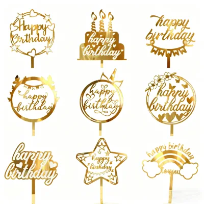 Cross-border Happy Birthday Child Napkins Hot Selling Party Supplies Acrylic Material