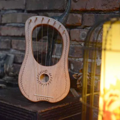 2021 High Quality New Lyre Harp 10 Strings Lyra Harp Musical Instruments With Tuning Key