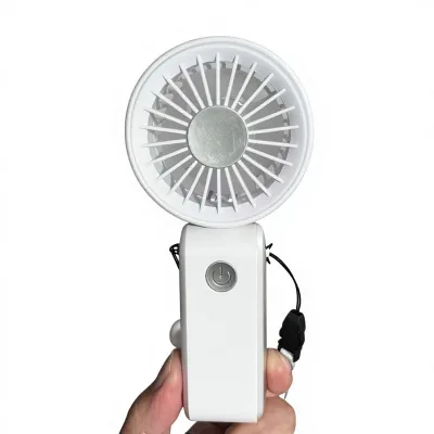 New Style Neck Folding Portable USB Charging Handheld Mini ABS Material Model Hl-008 7*5*16cm Fan Student Large Wind Small