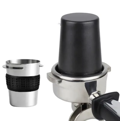 Manufactures Hot Sale Stainless Steel Coffee Powder Cup with Silicone Cover Non-Slip Coffee Dosing Cup