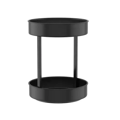 Rotatable Standing Type Storage Rack Kitchen Countertops Seasoning Storage Household Corner Circular Multifunctional Double