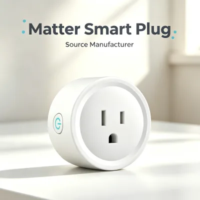 Smart Home WiFi Smart Plug Matter Protocol Socket with Voice Control APP Remote Timer Schedule Power Monitor OEM Supplier