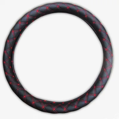36cm 38cm 40cm 42cm 45cm 47cm 50cm Customized Steering Wheel Cover for Cars and Trucks PU Leather Material