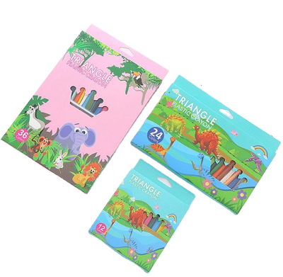 CHXN Colorful Children Painting Crayon 12 Colors 36 Colors Erasable Paint Brush Creative Student Color Crayon