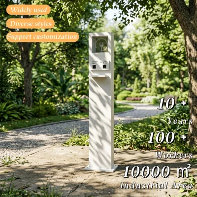Custom Waterproof Galvanized Steel Outdoor Mobile Phone Charging Commercial USB Charging Station for Street