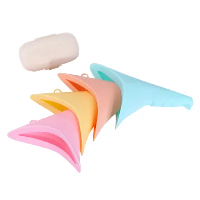 Portable Urinal Pissing Bag Female Patient Kids Stand up Soft Silicone Urine Receiver