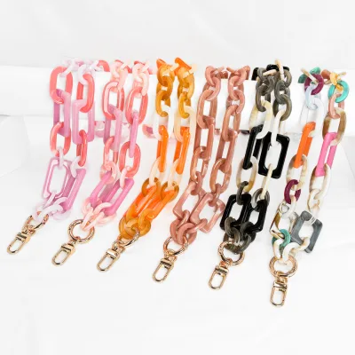 Wholesale Long Acrylic Link Chains for Phone Lanyard Cases Bags and Clothes Hardware - Accented Accessories As Perfect Gifts