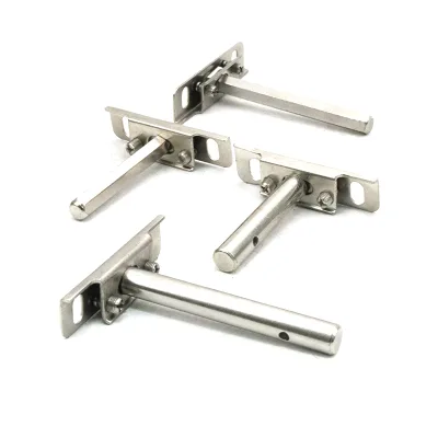 Floating Shelf Support Hidden Adjustable Durable Iron Nickel Plated Silver Bracket Shelf Support 3/4/5/6/8 Inch