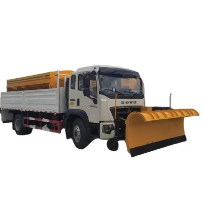 Sinotruk Howo 8 CBM Snow Remover Shovel + Spreader, High-Efficiency. Ideal for Winter Roads | Camion Despejador De Nieve