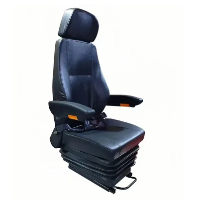 Mechanical Suspension Truck Driver Seat Heavy Duty Spring Shock Absorbing Seat with Armrest & Safety Belt