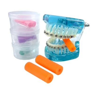 Denxy Orthodontic Bite Gel Tooth Aligner Chewies Aligners Tray Seaters for Invisible Braces Beauty Chompers Oral Hygiene Remover