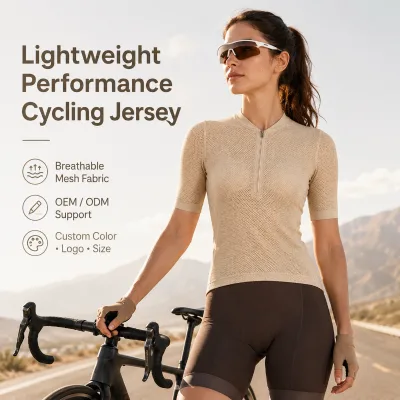 Factory Direct Women's Airflow Mesh Cycling Jersey Short Sleeve Half Zip Bike Wear With 3 Rear Pockets for Club Orders