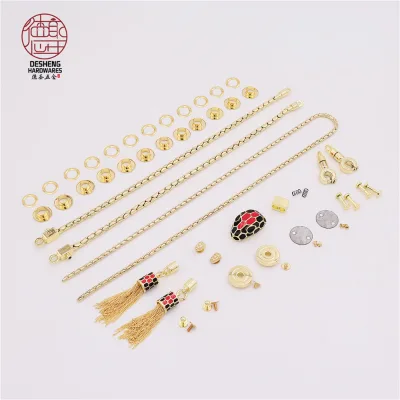 New Color Bucket Bag Accessory Set Chain Bag Brass Metal Chain Braided Bag Drawstring Tassel