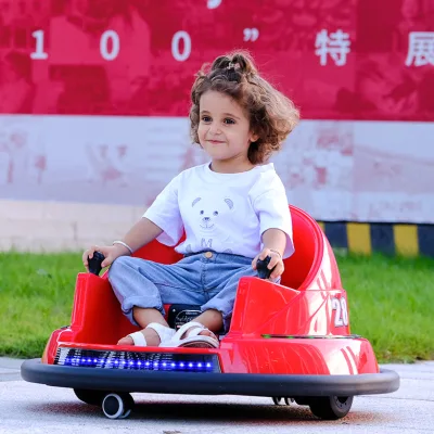 Electric Children Kids Bumper Cars for Amusement Parks Remote Control Kids Ride on Car Electric 360 Degree Spin W/Lights