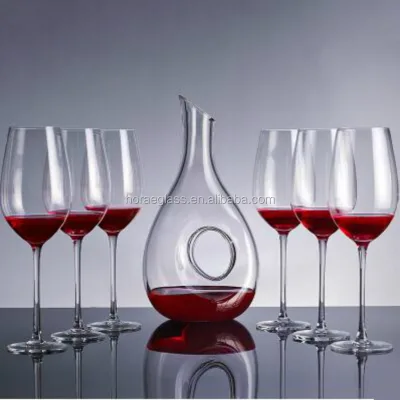 Crystal Slant Snail Shaped Lead-free Glass Decanter with Long Neck and Hollow No Reviews yet