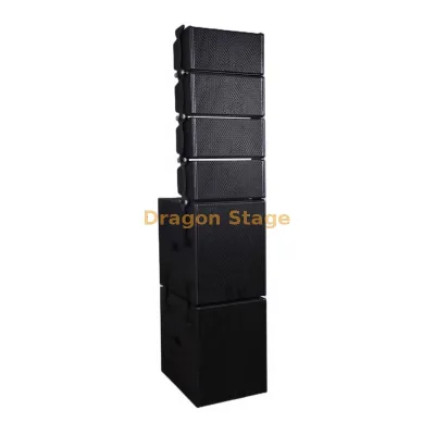 Dragonstage HL1650 6.5 Inch Passive Line Array Speaker 190W Power 760W Max Output for Live Events Churches Professional Sound