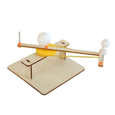 Sun Earth Moon Planet Sun Earth Moon Model DIY Experiment Educational Toy Solar System Model Manual Assembly Games Wood