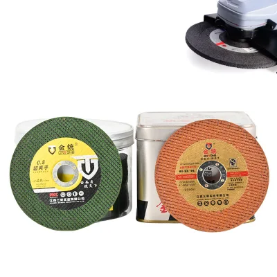 Jintong 105mm 125mm 150mm Resin Bonded Cutting Wheel Grinding Disc 100/120 Grit Abrasive Angle Steel for Metal/Stainless Steel