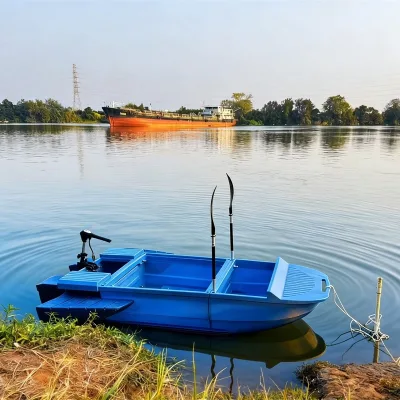 LDPE Folding Vessel Heavy Duty for Solar Panel Cleaning and River Patrol Easy Assembly Anti Slip Deck Corrosion Free
