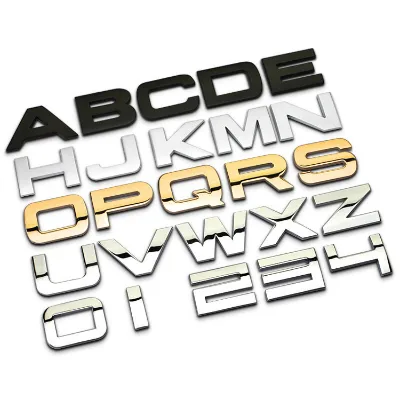 Low Price Manufacturer ABS 3D Chrome Alphabet Letters