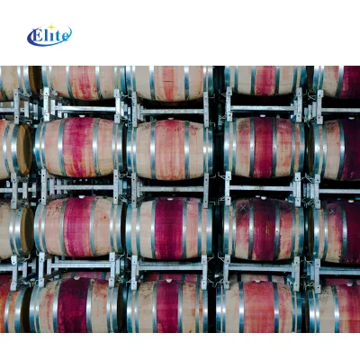 Topeasy Industry Wholesale Stackable Storage Steel Barrel Wine Racks for Wine Barrel Metal Storage Rack